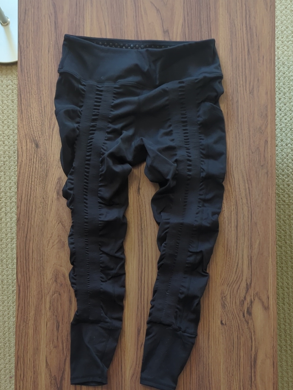 Sweetflexx Black Leggings With Built In Bands, Size 10